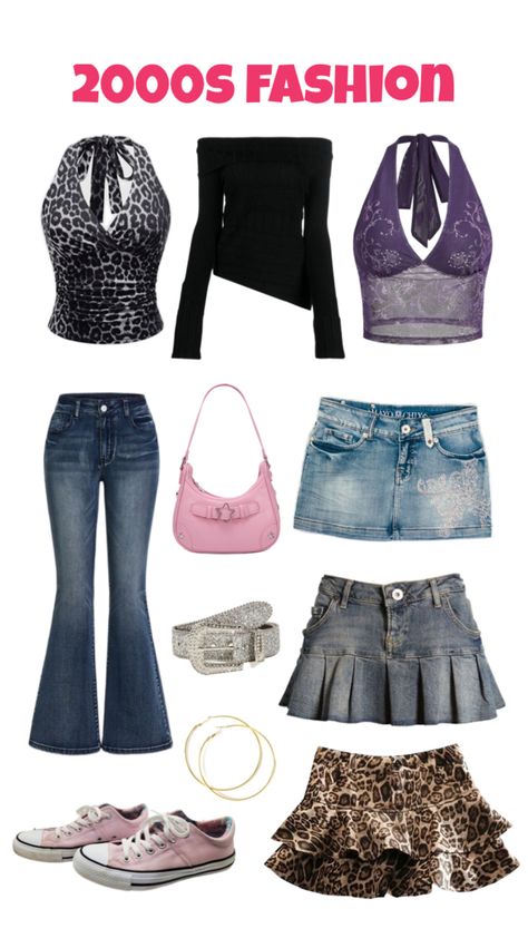 outfit idea, 2000s fashion 1990s Fashion Women Outfits, 2000s Women Outfits, 2000s Aesthetic Outfits Party, 2000s Inspo Outfits, Late 2000s Fashion Outfits, 200ps Fashion, 2000s Denim Skirt Outfit, Authentic 2000s Fashion, 90'outfits Ideas