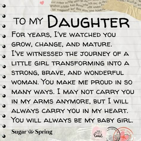 Love You Daughter Quotes Funny, Birthday Sayings For Daughter, Daughter Graduation Quotes From Mom, Quotes To Daughter From Mother, To My Daughter On Her Birthday, Proud Of My Daughter Quotes, Proud Of You Quotes Daughter, Poem To My Daughter, Inspirational Quotes For Daughters