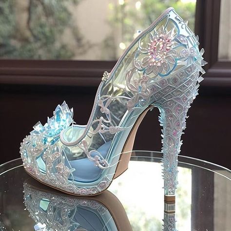 Water Themed Shoes, Ocean Heels, Blue Prom Shoes, Prom Shoes Men, Oceancore Aesthetic, Alternative Boots, Trashion Fashion, Mermaid Heels, Light Blue Prom