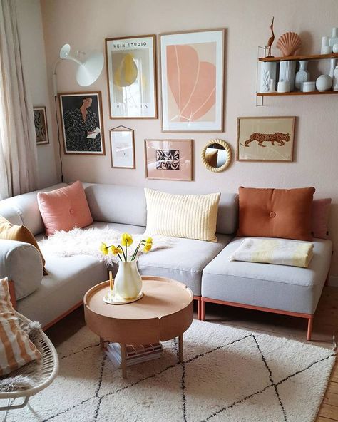 All Posts • Instagram Pastel Living Room, Danish Pastel Aesthetic, Pastel Interior, Apartment Decoration, Deco Studio, Beige Living Rooms, Pink Living Room, Pastel House, Colourful Living Room