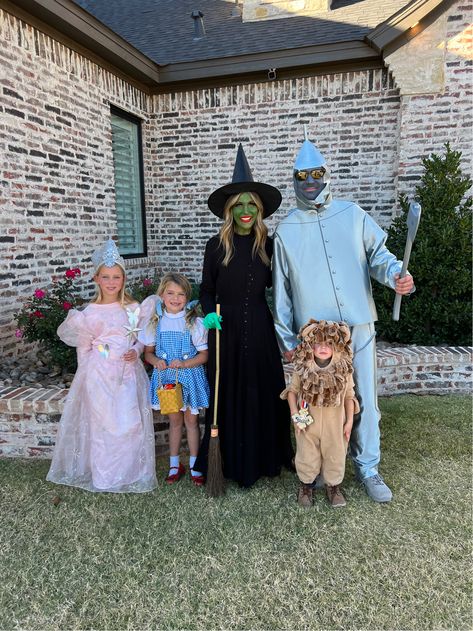 Wizard Of Oz Family Costume Ideas, Halloween Costumes Wizard Of Oz, Wizard Of Oz Family Costume, Wizard Of Oz Costume Ideas, Dorothy Halloween Costume, The Wizard Of Oz Costumes, Family Halloween Costume, Dorothy Costume, Halloween Costumes For Family