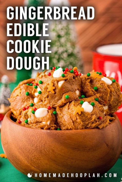 Gingerbread Cookie Dough Recipe, Christmas Cookie Dough, Cookie Dough For One, Healthy Gingerbread Cookies, Holiday Gingerbread Cookies, Gingerbread Cookie Dough, Gingerbread Dough, Brownie Ingredients, Edible Cookies