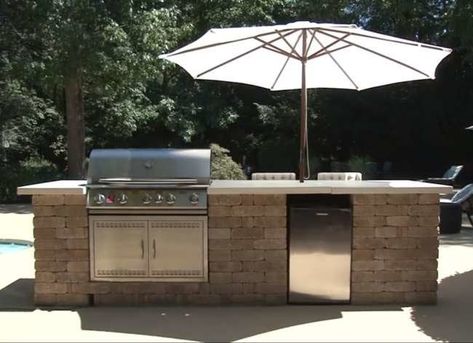 Building An Outdoor Kitchen, Concrete Outdoor Kitchen Overstock, Cracks In Concrete, Facts And Opinions, Custom Outdoor Kitchen, Concrete Counters, Outdoor Meals, Outdoor Grill Station, Grill Station