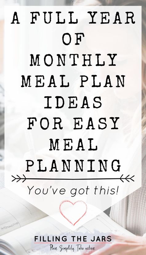 Meals For A Month Menu Planning, Family Dinner Planning, Monthly Meal Plan, Meal Plan Ideas, Easy Meal Planning, Meal Calendar, Weekly Dinner Menu, Meal Schedule, Dinner Planner