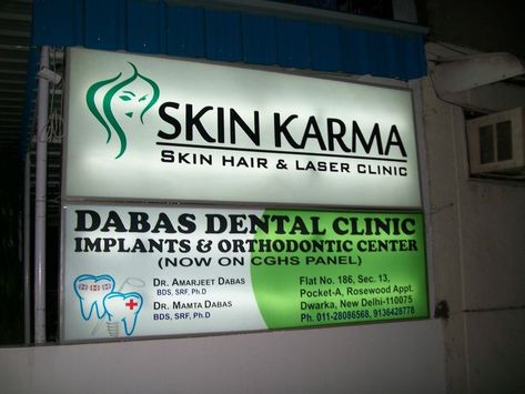 Glow Sign Board, Led Sign Board, Sign Board Design, Laser Clinics, Led Board, Light Board, Sign Board, Dental Clinic, Board Design