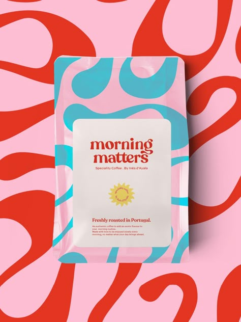 Design of a Funky colorful packaging for a coffee specialty brand from Lisbon @floating.stuidos - Follow me on Instagram www.sofiatendeiro.com - My website ☀️ #brandinginspiration #customtypography #typographyinspiration #packagingdesign#coffee #coffeeshop #lisbon #lisbonlife #specialtycoffee #coffeepackaging #colorfulpackaging #funkyfont #graphicdesign #graphicdesigner #colourpalette #logoicon #logodesigner Hand Drawn Packaging, Vibrant Packaging Design, Organic Product Packaging, Bright Packaging Design, Branding Design Packaging Food, Funky Packaging Design, Gen Z Packaging Design, Ux Design Aesthetic, Organic Packaging Design