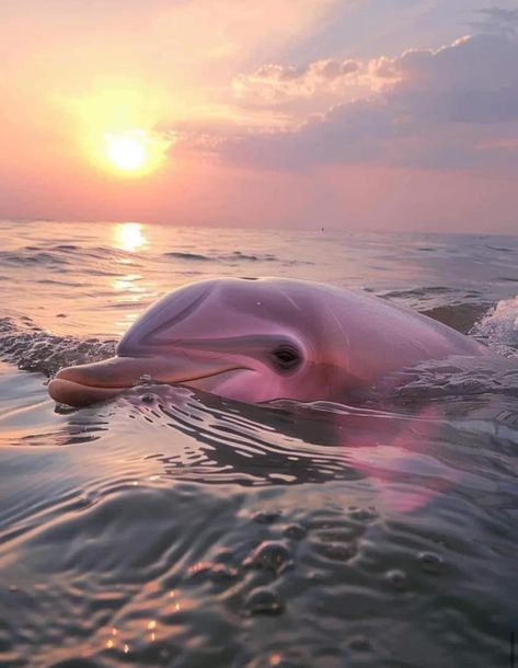 Beautiful Ocean Pictures, Pink Dolphin, Beautiful Sea Creatures, Ocean Pictures, Ocean Vibes, Pretty Animals, Cute Animals Images, Cute Wild Animals, Beautiful Ocean