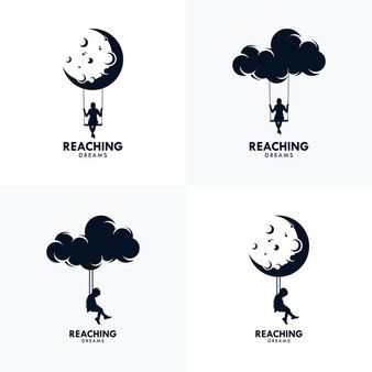 Dream Design Graphic, Sky Logo Design, Teenage Drawings, Sky Logo, Clever Logo Design, Baby Logo Design, Kindergarten Projects, Dream Logo, Go Logo