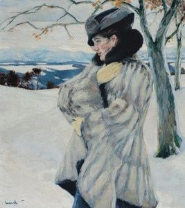 Art Prints of Girl with Fur Coat by Edward Cucuel Edward Cucuel, American Impressionism, Illustrator Inspiration, Childe Hassam, Painted Ladies, Winter Painting, European Paintings, Impressionist Art, Winter Art