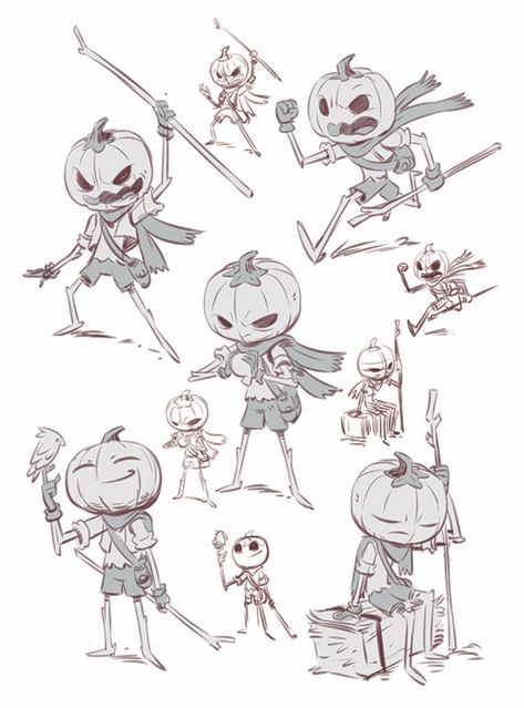 Drawing For Animation, Derek Laufman, Anthropomorphic Characters, Pumpkin People, Dream Land, Character Design Sketches, Cartoon Sketches, Game Concept Art, Six Feet Under