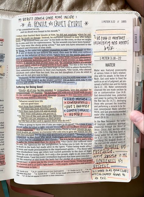 Writing In Your Bible, The Jesus Bible Journaling, 2 Peter Bible Journaling, Note Taking Bible, 1 Peter Bible Journaling, Bible Wrecker, Niv Bible Journaling, Ephesians Bible Journaling, Christian Journal Ideas