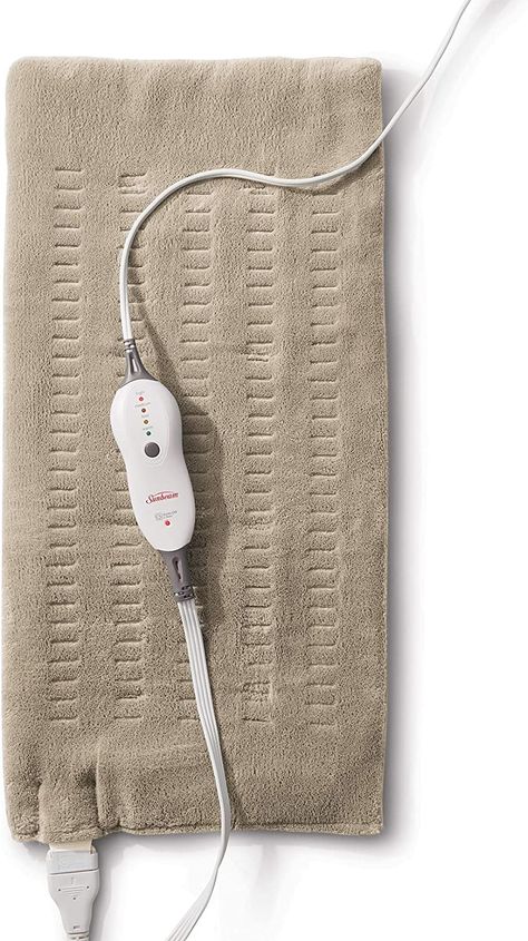 Sunbeam King-Size Moist Integrated Heating Pad, Beige Deal -14% $45.11 List Price: $52.74 Weighted Lap Pad, Shoulder Pain Relief, Moist Heat, Menstrual Cramps, Heat Therapy, Newborn Essentials, Heating Pad, Cold Therapy, Electric Heating