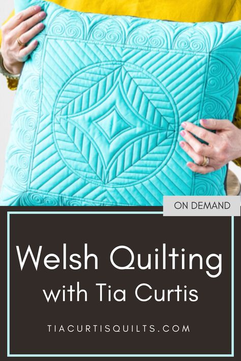 Modern Welsh Quilts, Welsh Quilting Patterns, Welsh Quilting, Heritage Quilt, Welsh Quilts, Walking Foot Quilting, Machine Quilting Patterns, Unique Quilts, Free Motion Quilt Designs