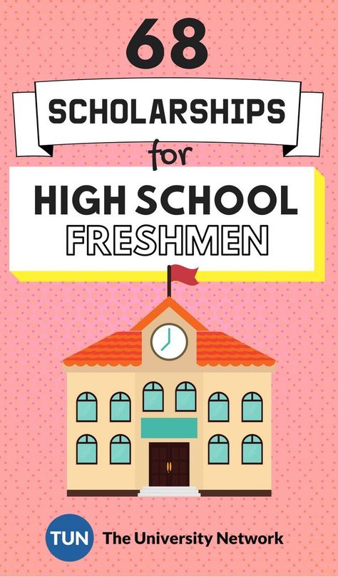 #Scholarships for High School Freshmen! High School Scholarships, School Scholarship, Highschool Freshman, Financial Aid For College, College Scholarships, Vocational School, College Majors, College Notes, First Year Student