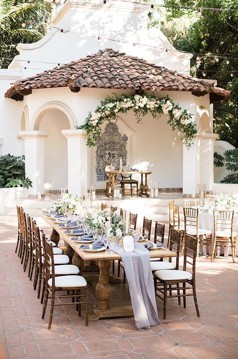 Dreamy Rancho Las Lomas Wedding with Donut Wall | Southern California Wedding Ideas and Inspiration Villa Wedding Reception, Engagement Party Venue, Spanish Style Weddings, Spanish Themed Weddings, Spanish Style Wedding, Rancho Las Lomas Wedding, Fairy Tail Wedding, Southern California Wedding Venues, Spanish Wedding