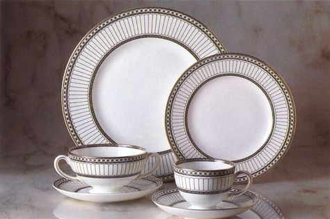 Wedgwood: Colonnade Black Kitchen Plates Set, Wedgewood China, Kitchen Plates, Kitchen Plate, Square Plates, Plates Set, Beautiful Table, I Love Food, Plate Sets