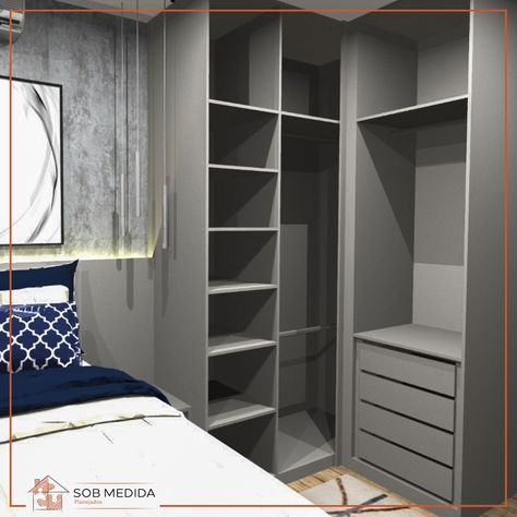 Wardrobe Inner Laminate, Walk In Closet Apartment Ideas, Corner Wardrobe Closet, Wooden Wardrobe Design, Corner Wardrobe, Closet Design Layout, Latest Living Room Designs, Closet Renovation, Wardrobe Interior Design