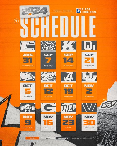 Game Schedule Graphic Design, Football Schedule Poster, Schedule Release Graphic, Sports Program Design, Schedule Graphic Sports, Football Schedule Design, Sport Schedule Design, Basketball Schedule Graphic, Football Schedule Graphic