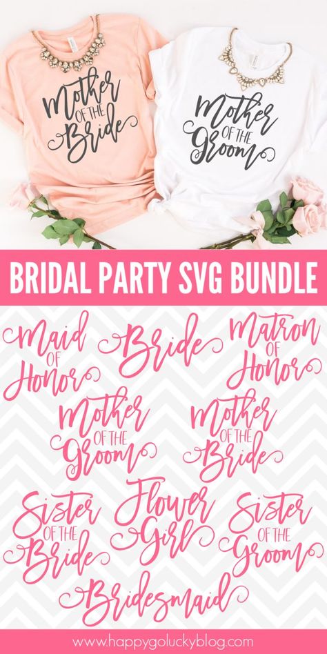 Addressing Wedding Invitations Cricut, Cricut Wedding Projects Diy Bridesmaid Gifts, Free Wedding Svg Files For Cricut, Bride Svg Free, Bridal Shower Cricut, Cricut Wedding Projects, Diy Bridesmaid Gifts, Brides Sister, Cricut Wedding