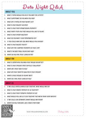 Date Night Questions for Married Couples or Boyfriends and Girlfriends - These fun questions are great conversation starters. Ask and answer them or separate and write down your answers (but it's date night so don't separate). Includes free printable and ideas for using. 21 Questions Game For Couples, Boyfriend Wishes, Speed Dating Questions, Real Apartment, Making Conversation, Questions For Married Couples, Question Games For Couples, Date Night Questions, Boyfriend Stuff