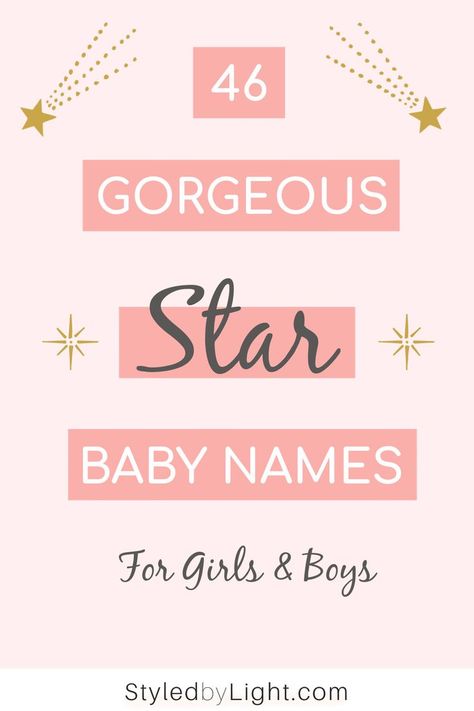 Star baby names Star In Different Languages, Stella Name Meaning, Star Related Names, Star Names Baby Girl, Stars Names And Meanings, Celestial Girl Names, Names That Mean Star, Meaningful Names Unique, Name Meaning Star