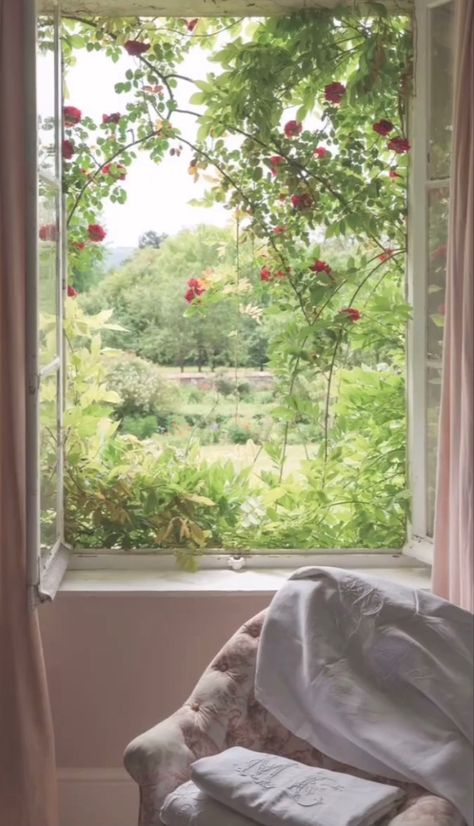 Garden Breakfast, An Open Window, Victoria Magazine, French Living, French Architecture, Window View, Open Window, Through The Window, House Stuff