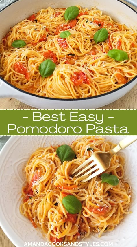 Easy Pasta Sauce With Fresh Tomatoes, Fresh Spaghetti Recipes, Spaghetti Fresh Tomatoes, Easy Fresh Tomato Pasta Sauce, Home Made Pasta Sauce With Fresh Tomatoes, Pasta Pamadore, Grated Tomato Pasta, Spaghetti With Basil, Light Spaghetti Sauce