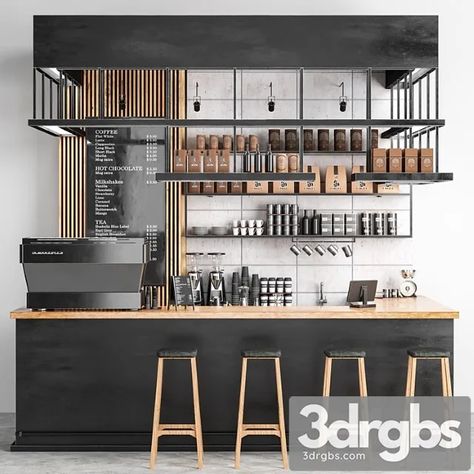 Download Link: https://3ds-max.org/other-models/coffee-shop-8-3dsmax-download/ Coffee Shop Counter, Cafe Display, Modern Coffee Shop, Bar Counter Design, Cafe Counter, Coffee Counter, Small Coffee Shop, Coffee Bar Design, Coffee Shop Interior Design