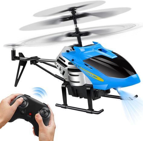 ASY TO USE: Built-in one-key take-off/landing and auto-hover functions, you can let the helicopter fly freely in the air with just one touch of the remote control function key, easy to operate, and very suitable for kids 8+ years old. SAFE AND FALL-RESISTANT: The helicopter body is made of new alloy material, which is very strong and easier to protect the inside of the fuselage. Plus high toughness blade and frame, enhance the anti-collision and anti-fall ability to fly toys. Remote Control Helicopters Toys, Spider Toy, Remote Control Helicopter, Helicopter Toy, Flying Toys, Gift For Boys, Adjustable Headband, Rc Helicopter