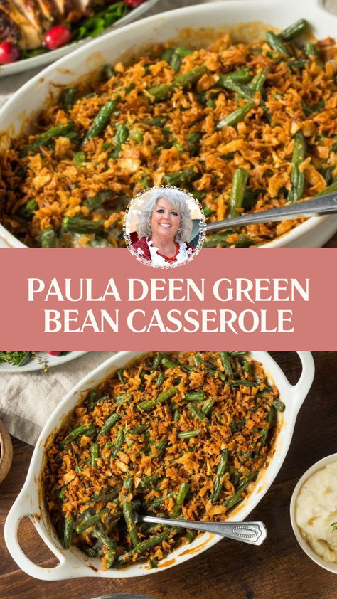 Paula Deen Green Bean Casserole Green Bean Casserole Natashas Kitchen, Paula Deans Southern Green Bean Casserole, Green Bean Casserole Paula Deans, Paula Deens Green Bean Casserole, Green Beans With Cream Of Mushroom Soup, Green Bean Casserole Muffin Cups, Green Bean Casserole With Cream Of Chicken Soup, Paula Deen Green Beans, Sausage And Green Bean Casserole