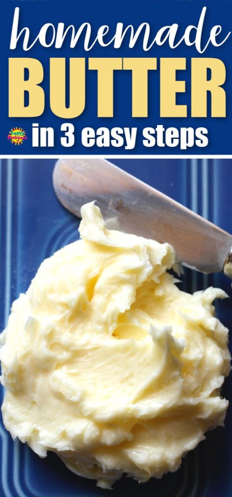 Make butter in a jar in 10 minutes with this fun and easy process! Kids and adults alike will love making it and eating it. Great as a science experiment with kids and a fun way to impress dinner guests! Delicious spread on muffins, toast, homemade bread, crackers and more. Learn how easy it is to make here! #HappyHooligans #ButterRecipe #HomemadeButter #Butter #WhippingCream Making Butter With Preschoolers, How To Make Real Butter, How To Make Butter In A Jar, Butter In A Jar For Kids, Homemade Butter In A Jar, Butter In A Jar, Bread Crackers, Butter Homemade, Heritage School