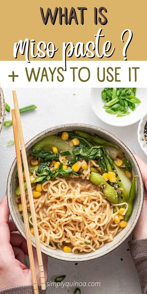 What is miso paste, and how can you use it to elevate your meals? We'll show you how to enhance your favorite dishes by adding white miso paste. Mix it into all of your sauces, glazes, dressings, marinades, and so much more. Plus, we'll explain the differences between the various types of miso and when you should use each one. Ways To Use Miso Paste, What Is Miso Paste, Uses For White Miso, White Miso Paste Uses, What To Make With Miso Paste, White Miso Soup, How To Make Miso Paste, Recipes With White Miso Paste, How To Use Miso Paste