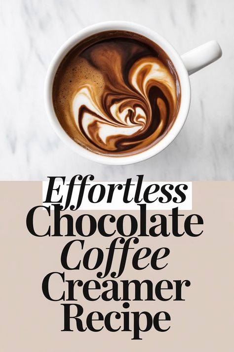 Heavenly Chocolate Coffee Creamer Recipe Homemade Chocolate Creamer, Diy Coffee Creamer Sweet Condensed Milk, Condensed Milk Coffee Creamer, Chocolate Coffee Creamer Recipe, Diy Creamer, Chocolate Coffee Creamer, Coffee Creamer Recipes, Homemade Creamer, Condensed Milk Coffee