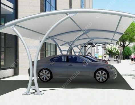 Car Porch Design Modern, Canopy Design Architecture, Porch Design Modern, Parking Canopy, Car Park Design, Cantilever Carport, Carport Tent, Canopy Carport, Car Porch Design