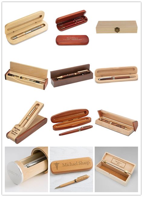 Custom-made Bamboo & Wooden Pen Box Ballpoint Pencil Protective Packaging Gift Case Magnet/Hinged Lid Swivel/Sliding Top Design Wooden Pencil Case, Wooden Pencil Box, Puzzle Crafts, Wooden Pencil, Diy Wooden Projects, Wooden Pen, Pencil Box, Wooden Storage Boxes, Packaging Gift