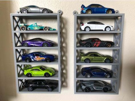 Hot Wheels Cars Storage, Hot Wheels Cars Display, Hot Wheels Wall, Hot Wheels Storage, Display Tower, Diy Mud Kitchen, Cars Room, Toy Storage Organization, Custom Hot Wheels