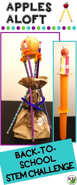 Back-to-School STEM Challenge: In Apples Aloft, students build the tallest tower possible from school supplies with an apple on top! Includes modifications for grades 2-8. Apple Stem, Stem Challenge, Steam Challenges, Fun Icebreakers, Steam Ideas, Stem Lab, Stem Lesson, Apple Unit, Fall Stem