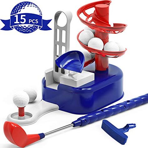 iPlay iLearn Kids Golf Toys Set Boys Outdoor Yard Sport Game Training Golf Balls & Clubs Equipment Exercise Indoor Gaming Outside Active Gifts for 3 4 5 6 7 8 Year Olds Toddlers Children Girls - https://t.co/eEBawCl6kR Golf Toys, Golf Club Sets, Kids Golf, Golf Set, Outdoor Toys For Kids, Sports Toys, Fitness Gifts, Outdoor Gift, Golf Balls