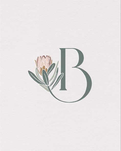 B monogram with hand drawn botanical flower #typographydesign #cafe #brand Expert Logo, Logo Monogramme, Boutique Branding, Timeless Simplicity, Florist Logo, B Monogram, Floral Logo Design, Flower Logo Design, Coffee Shop Logo