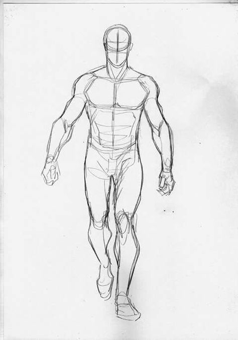 Walking Towards Camera Reference Drawing, Drawing Poses Walking, Walking Towards Camera Reference, Man Body Base, Manga Walking, Walking Drawing Reference, Walking Towards Camera, Male Anatomy, Couple Drawing