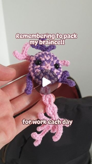 Crochet Neuron Pattern, Biology Crochet Pattern, Neuron Crochet Pattern, Brain Crochet Pattern Free, Crochet Neuron Free Pattern, Crochet Neuron, Biology Crochet, Crochet Science, Science Crochet