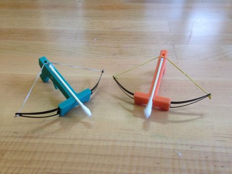 Q-tip Crossbow: 5 Steps (with Pictures) Modele Impression 3d, 3 D Printer, Cool 3d Prints, 3d Printing Toys, 3d Printer Pen, Useful 3d Prints, 3d Printer Ideas, Drukarka 3d, Machine 3d