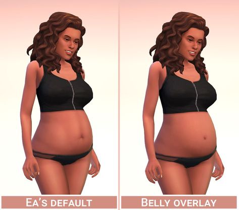 Pregnant Belly Overlay.

🍼 I don’t like that when a Sim is pregnant, the game uses their usual skin texture. It gives a strange look to the Sim’s pregnant belly. So I’ve created an overlay looking a... Sims 4 Pregnancy Belly Overlay, Sims 4 Pregnant Belly, Sims 4 Pregnant Belly Overlay, Sims 4 Belly Overlay, Overlay Sims 4, Sims 4 Cleavage Overlay, Sims 4 Maternity Cc, Sims 4 Cc Pregnancy Clothes, Sims Pregnant