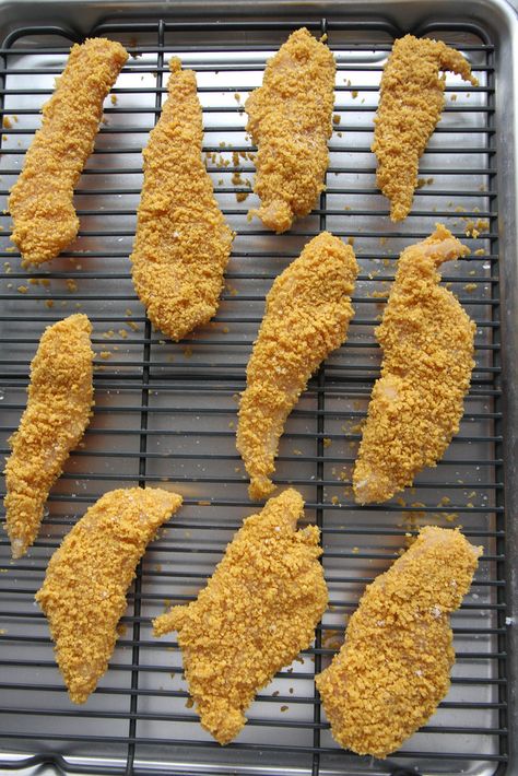 Crispy Baked Chicken Fingers- gluten free Gluten Free Chicken Fingers, Baked Chicken Fingers, Chicken Fingers Baked, Sides Recipes, Crispy Baked Chicken, Chicken Fingers, Allergy Free Recipes, Taste Test, Gluten Free Chicken