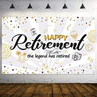 Happy Retirement Decorations, Happy Retirement Banner, Retirement Party Banner, Retirement Party Sign, Retirement Banner, Party Banner Template, Party Photo Booth Backdrop, Retirement Decorations, Retirement Party Favors