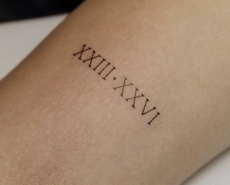 Anniversary Roman Numeral Tattoo, Roman Numeral Sibling Tattoo, 21 Roman Numeral Tattoo, Neck Roman Numeral Tattoo, Roman Numeral Birthday Tattoo Kids, Fine Line Roman Numeral Tattoo, Small Roman Numeral Tattoo, Roman Numeral Birthday Tattoo, Roman Numeral 3