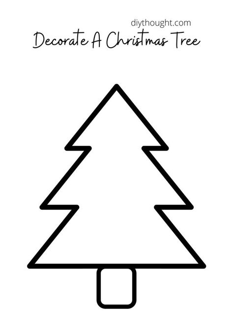 Build a Christmas Tree Craft. Add the printable decorations and build your ultimate Christmas tree. Blank Christmas Tree Printable, Christmas Tree Crafts For Preschoolers, Free Christmas Tree Template, Christmas Tree Printables Free Templates, Christmas Tree Template Free Printable, Tree Template Printable Free, Free Christmas Tree Printables, Christmas Tree Patterns Free Printable, Christmas Tree Templates Free Printable