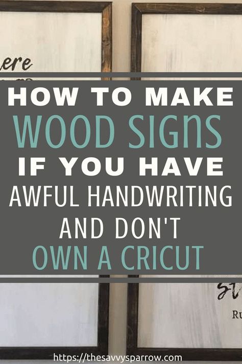 Learn how to make farmhouse wood signs with words on a budget! No stencil needed! Farmhouse Wood Signs, Farmhouse Wood Sign, Diy Wood Signs, Diy Simple, Diy Holz, Diy Pallet Projects, Mason Jar Diy, Mason Jar Crafts, Diy Signs