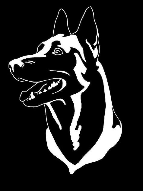 Malinois Drawing, Malinois Tattoo, Berger Malinois, Dog Design Art, German Shepherd Art, Dog Line Art, Malinois Dog, Dog Line, Dog Vector