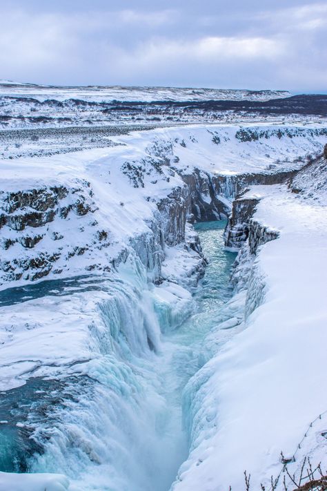 Gulfoss Iceland, Iceland Photography Landscapes, Iceland Nature Landscapes, Waterfall Iceland, Iceland Winter, Iceland Trip, Trip To Iceland, Iceland Landscape, Gullfoss Waterfall Iceland